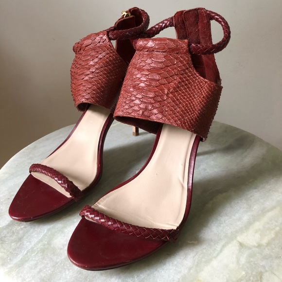 Cole Haan Shoes - Cole Haan Lise Red Python Print High Heel Sandal